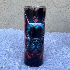 French Bulldog Neon Tumbler Wrap